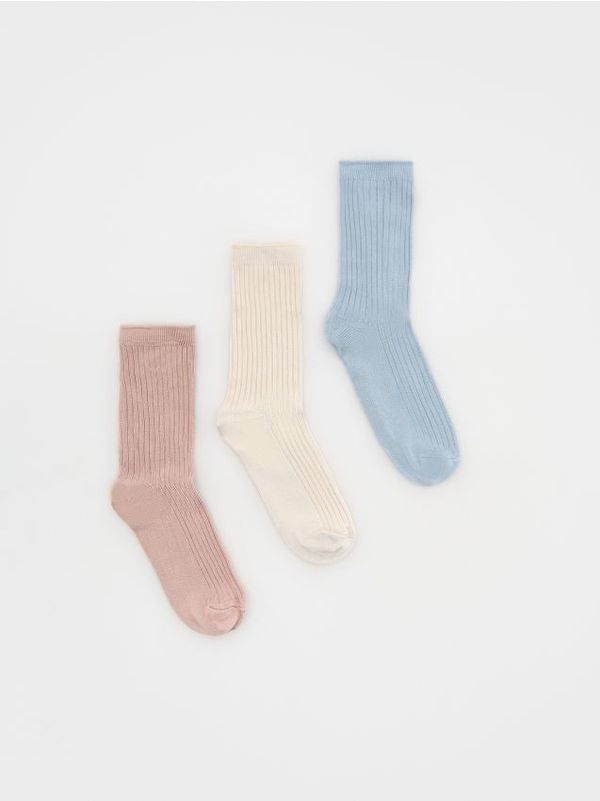 Reserved Reserved - LADIES` SOCKS - krem