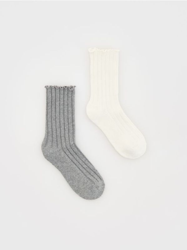 Reserved Reserved - LADIES` SOCKS - svijetlo siva