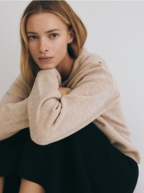 Reserved Reserved - LADIES` SWEATER - bež