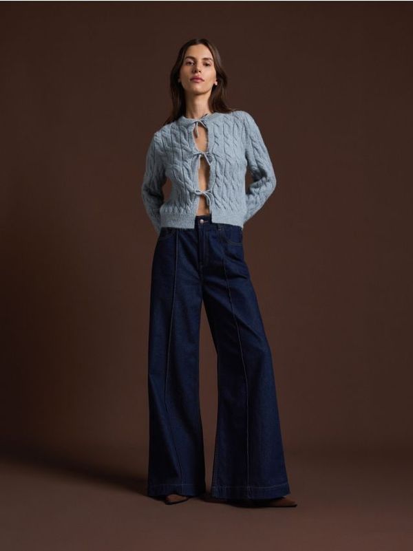 Reserved Reserved - LADIES` SWEATER - bljedozeleno