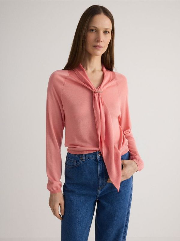 Reserved Reserved - LADIES` SWEATER - boja breskve