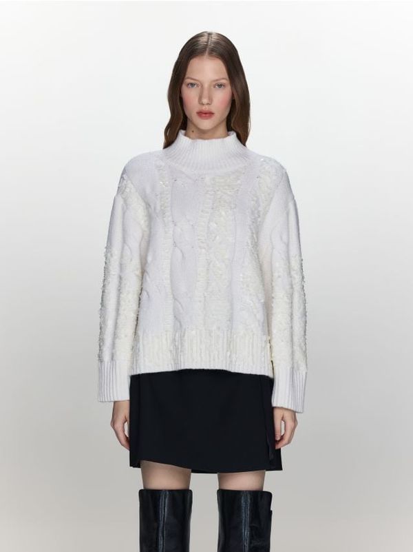 Reserved Reserved - LADIES` SWEATER - krem