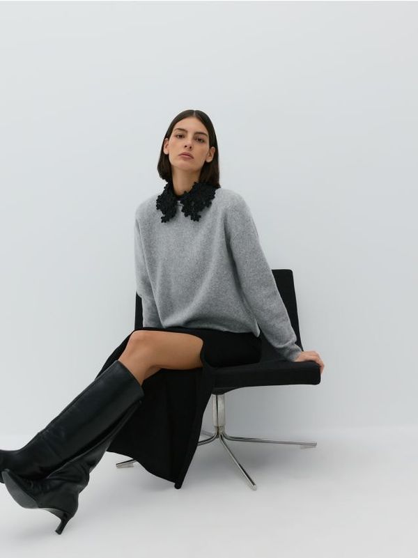 Reserved Reserved - LADIES` SWEATER - light grey