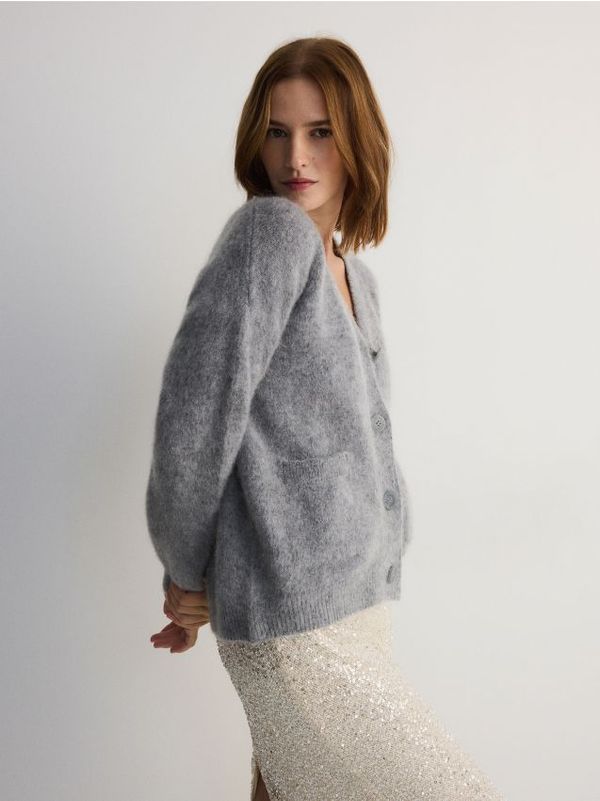 Reserved Reserved - LADIES` SWEATER - srednjesivo