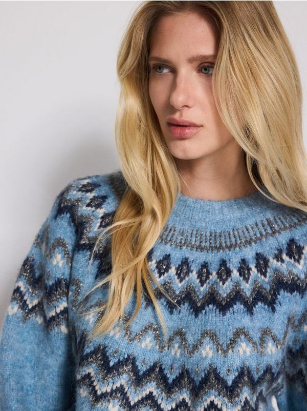 Reserved Reserved - LADIES` SWEATER - svjetloplavo