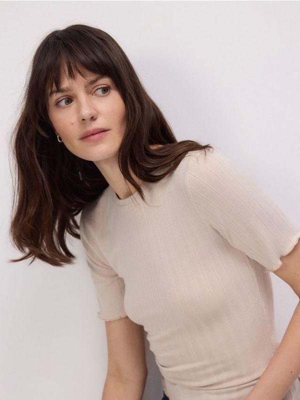 Reserved Reserved - LADIES` T-SHIRT - bež