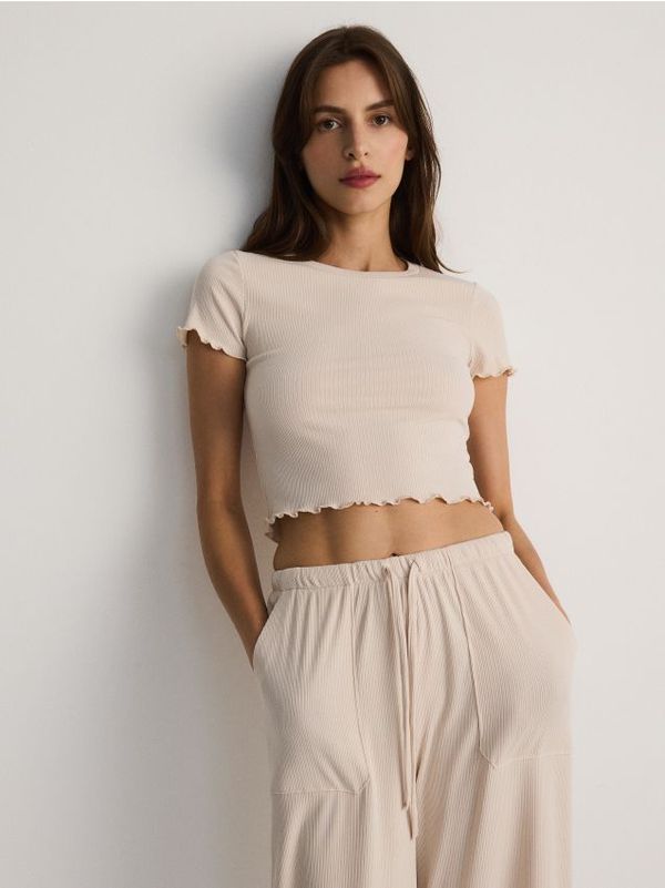 Reserved Reserved - LADIES` T-SHIRT - boja kože