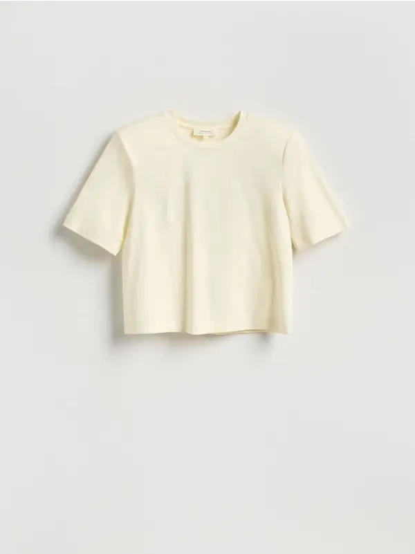 Reserved Reserved - LADIES` T-SHIRT - krem