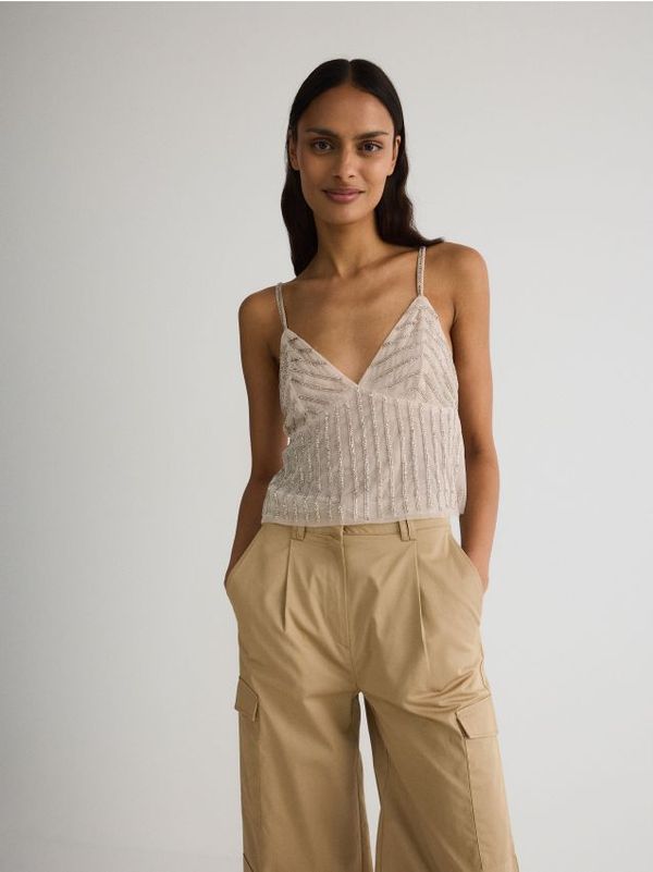 Reserved Reserved - LADIES` TOP - boja kože