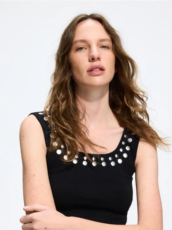 Reserved Reserved - LADIES` TOP - crno