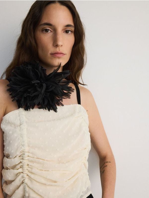 Reserved Reserved - LADIES` TOP - krem