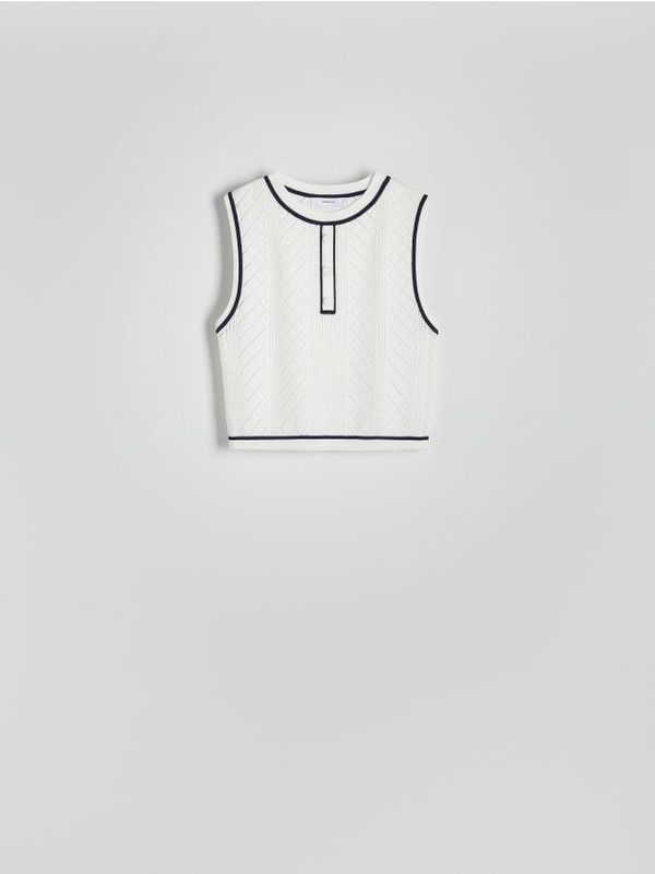 Reserved Reserved - LADIES` TOP - krem