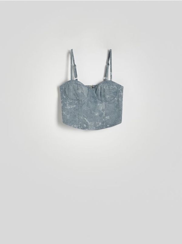 Reserved Reserved - LADIES` TOP - light grey