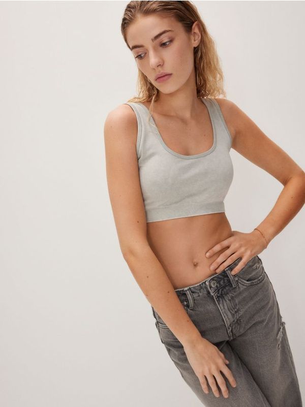 Reserved Reserved - LADIES` TOP - light grey