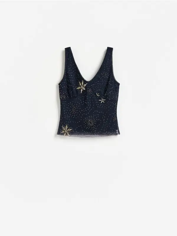 Reserved Reserved - LADIES` TOP - mornarsko plava
