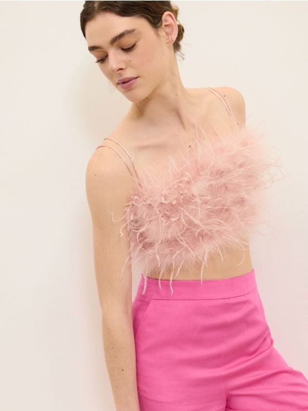 Reserved Reserved - LADIES` TOP - pastelnoružičasto