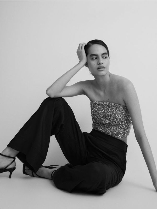 Reserved Reserved - LADIES` TOP - srednjesivo