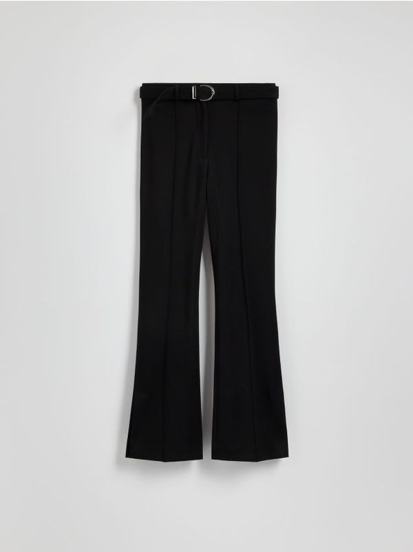 Reserved Reserved - LADIES` TROUSERS & BELT - crno