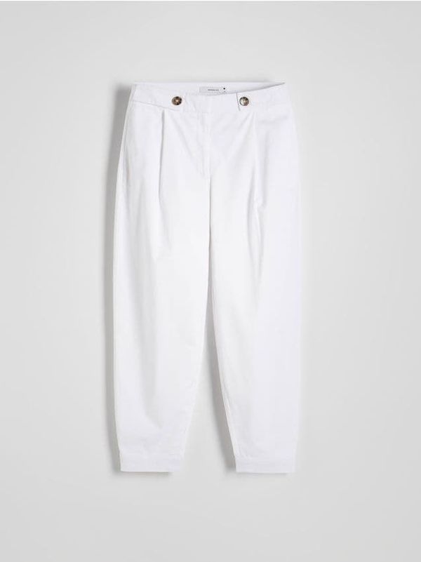 Reserved Reserved - LADIES` TROUSERS - bijela