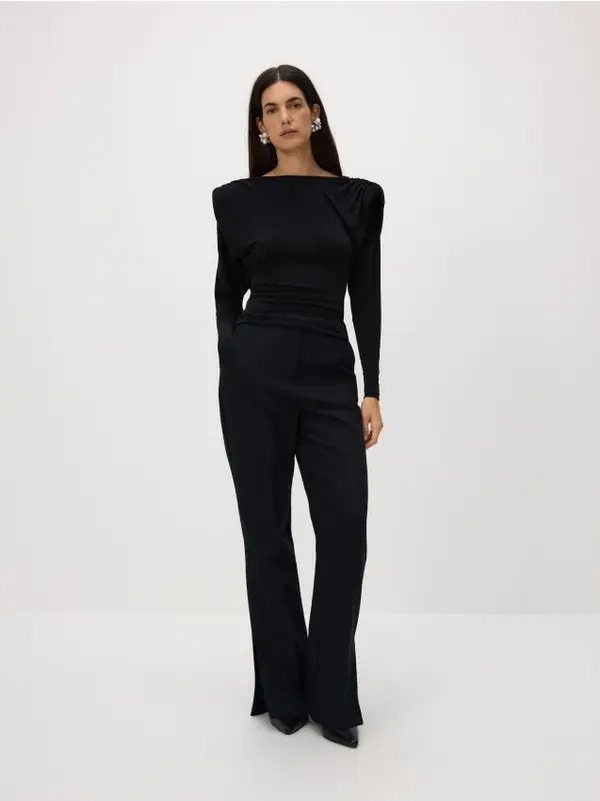 Reserved Reserved - LADIES` TROUSERS - crno
