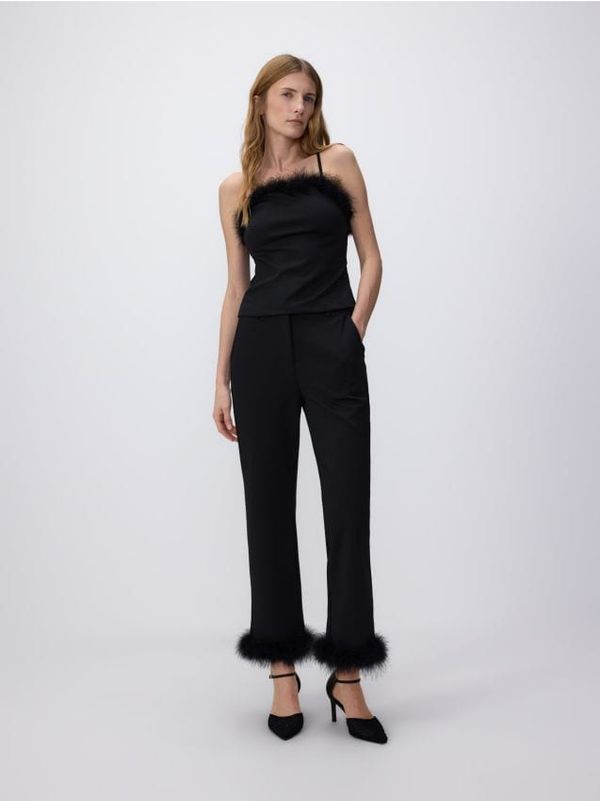 Reserved Reserved - LADIES` TROUSERS - crno
