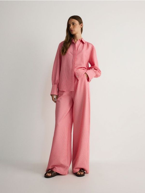 Reserved Reserved - LADIES` TROUSERS - crvena