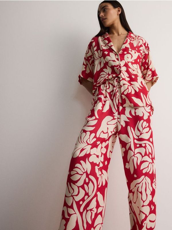 Reserved Reserved - LADIES` TROUSERS - crvena