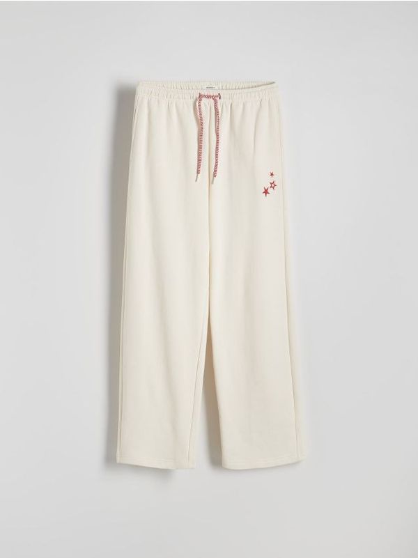 Reserved Reserved - LADIES` TROUSERS - krem