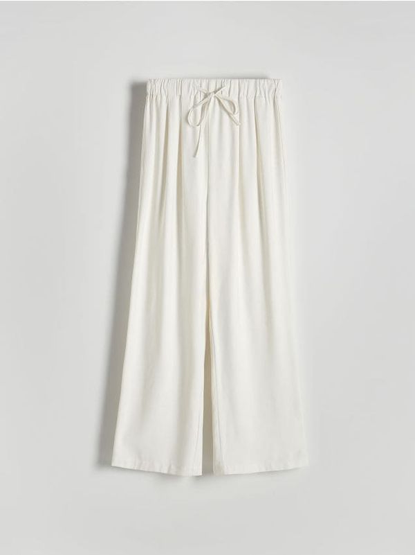 Reserved Reserved - LADIES` TROUSERS - krem