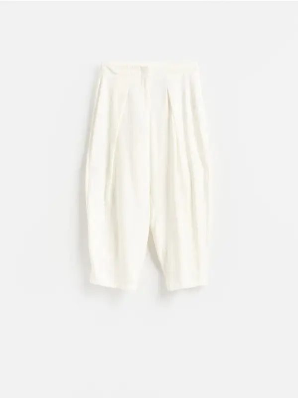 Reserved Reserved - LADIES` TROUSERS - krem