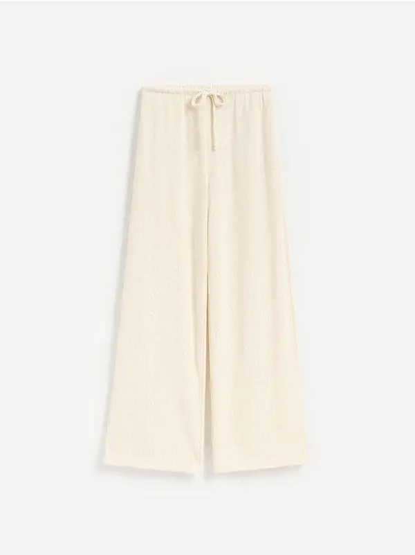Reserved Reserved - LADIES` TROUSERS - krem