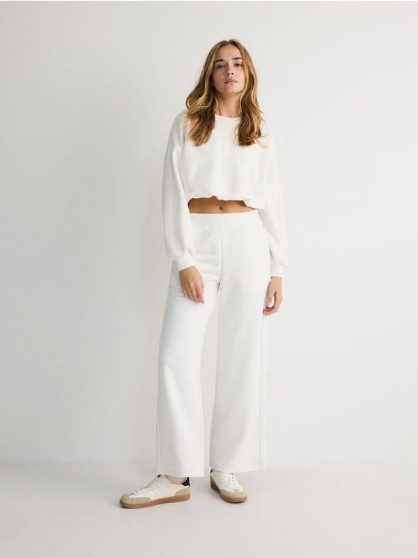 Reserved Reserved - LADIES` TROUSERS - krem