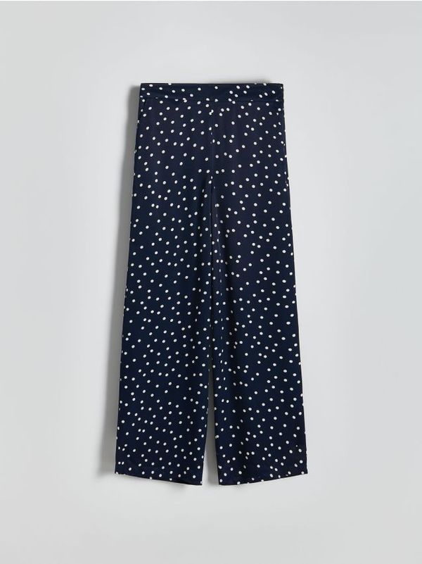 Reserved Reserved - LADIES` TROUSERS - mornarsko plava