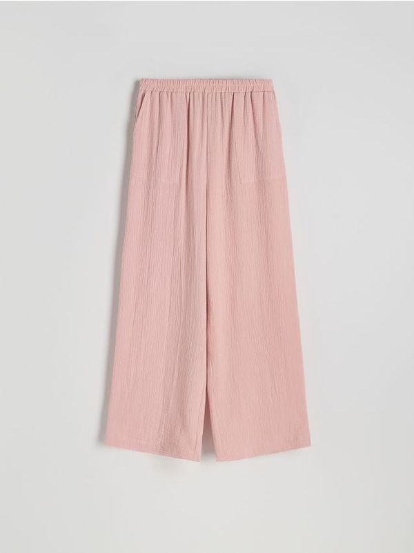 Reserved Reserved - LADIES` TROUSERS - pastelnoružičasto