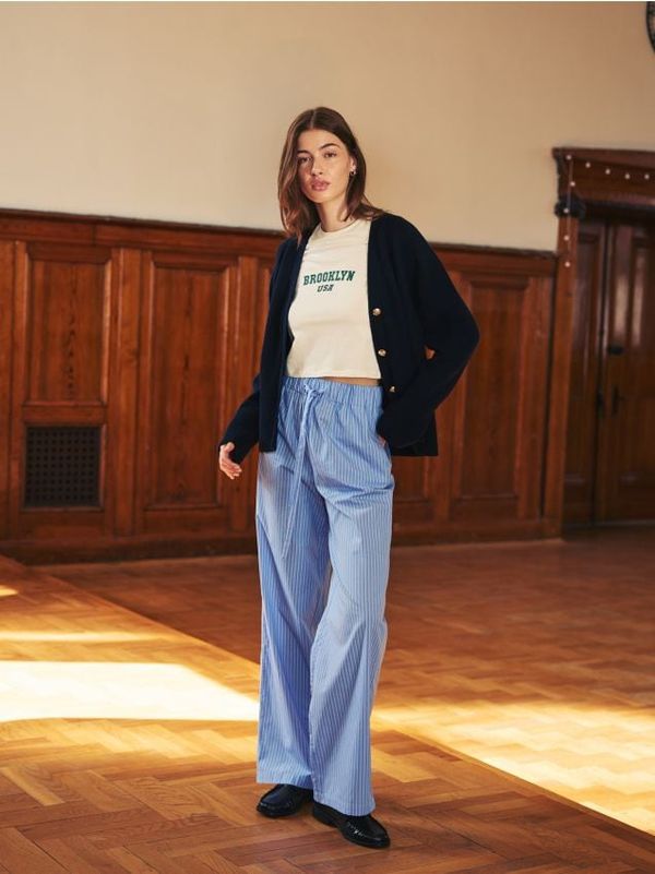 Reserved Reserved - LADIES` TROUSERS - plava