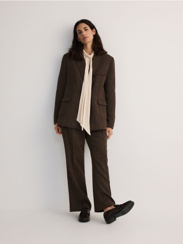 Reserved Reserved - LADIES` TROUSERS - šaren