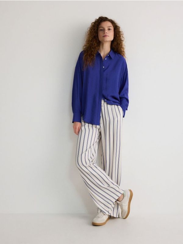 Reserved Reserved - LADIES` TROUSERS - šaren