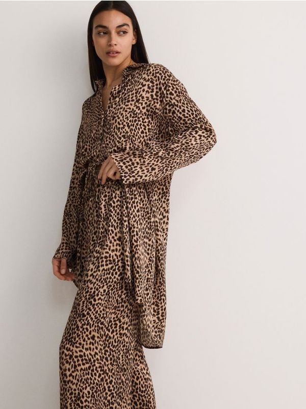 Reserved Reserved - LADIES` TROUSERS - šaren