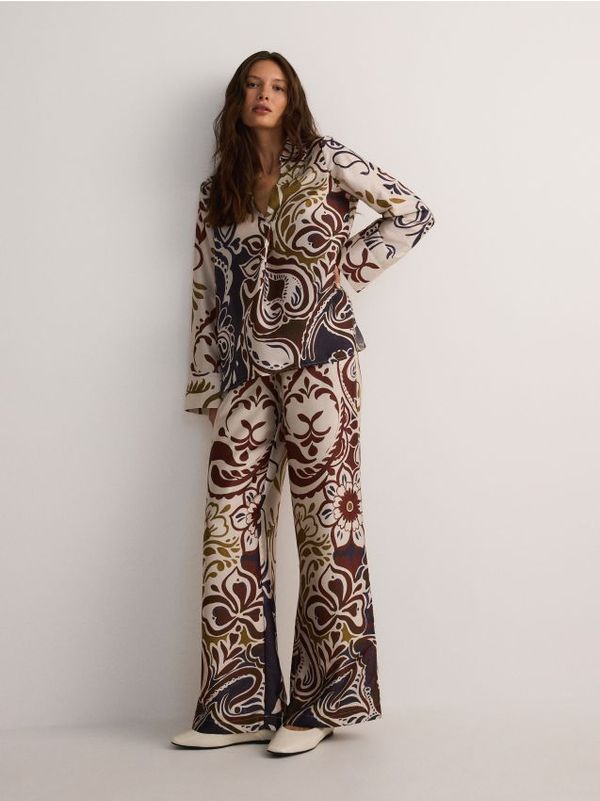 Reserved Reserved - LADIES` TROUSERS - šaren