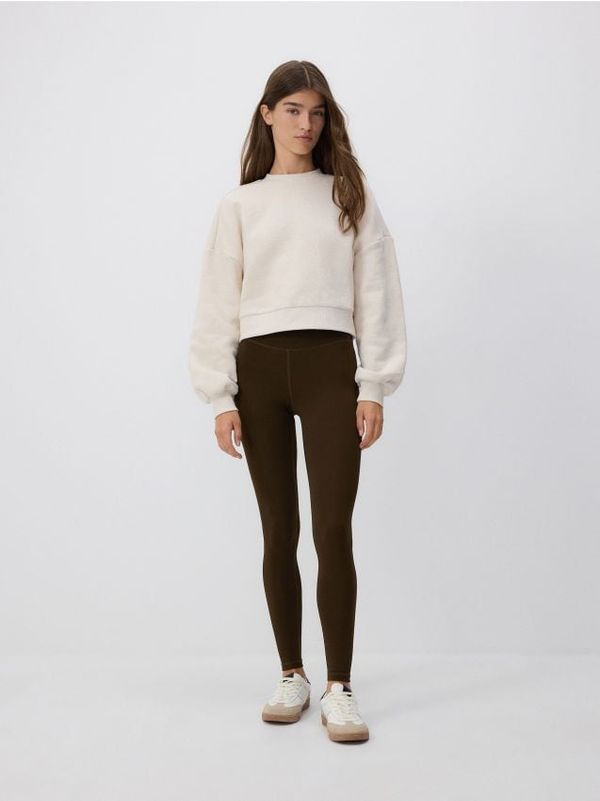 Reserved Reserved - LADIES` TROUSERS - smeđi