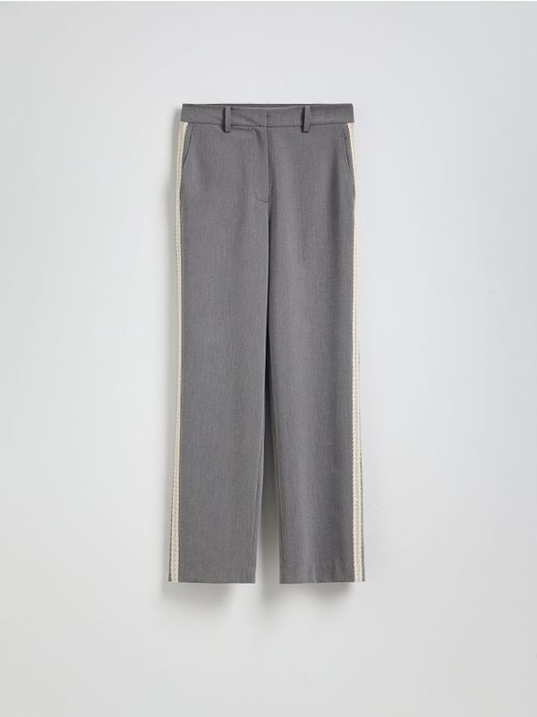 Reserved Reserved - LADIES` TROUSERS - srednjesivo