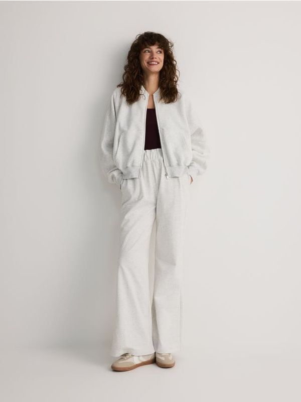 Reserved Reserved - LADIES` TROUSERS - svijetlo siva