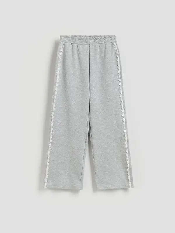 Reserved Reserved - LADIES` TROUSERS - svijetlo siva