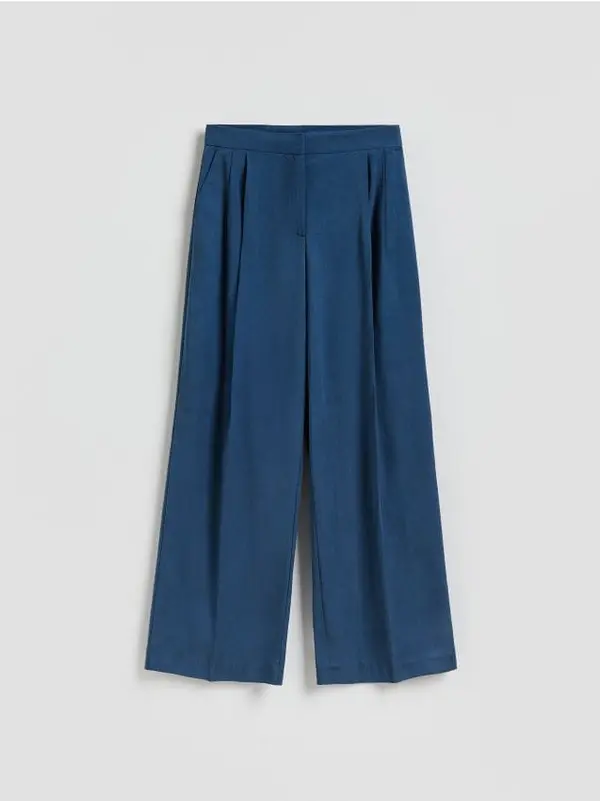Reserved Reserved - LADIES` TROUSERS - svjetloplavo