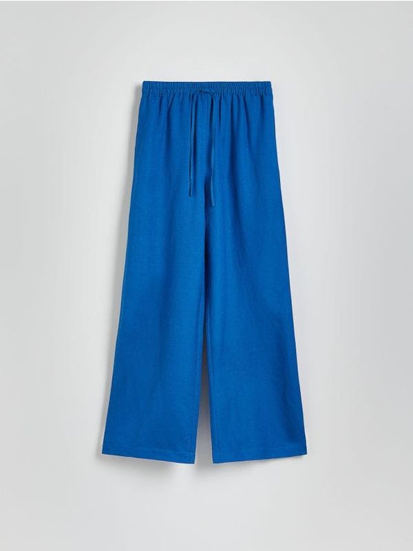 Reserved Reserved - LADIES` TROUSERS - svjetloplavo