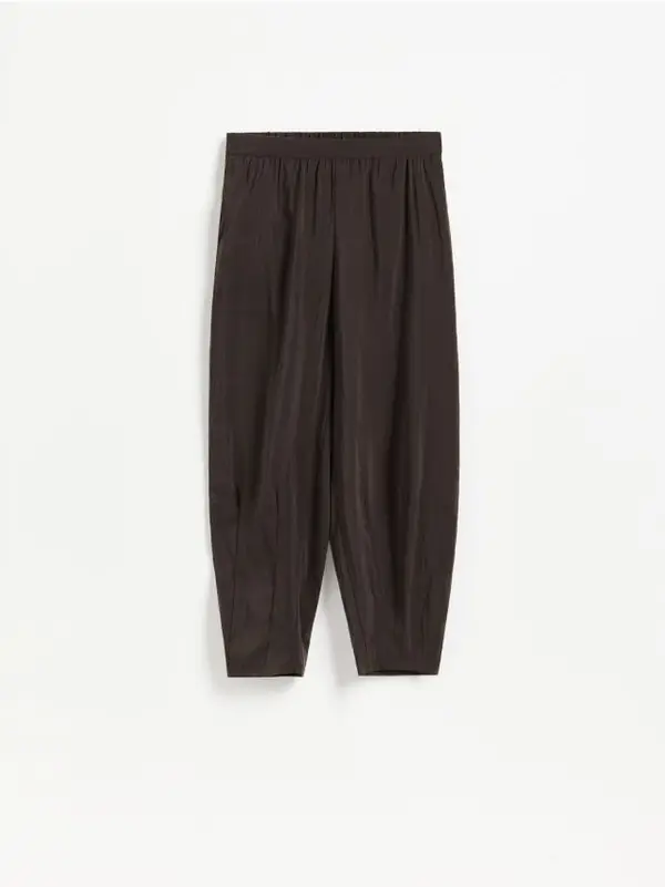 Reserved Reserved - LADIES` TROUSERS - tamnosmeđe