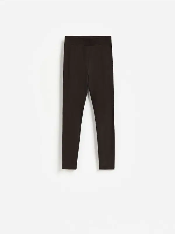 Reserved Reserved - LADIES` TROUSERS - tamnosmeđe