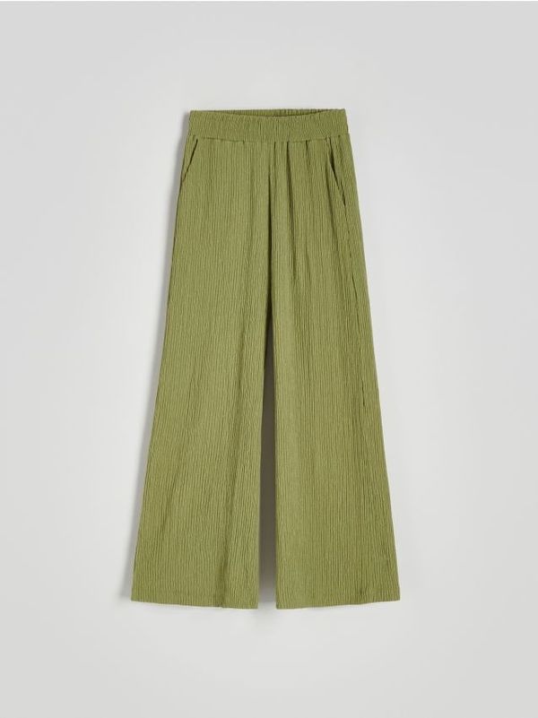 Reserved Reserved - LADIES` TROUSERS - zelena