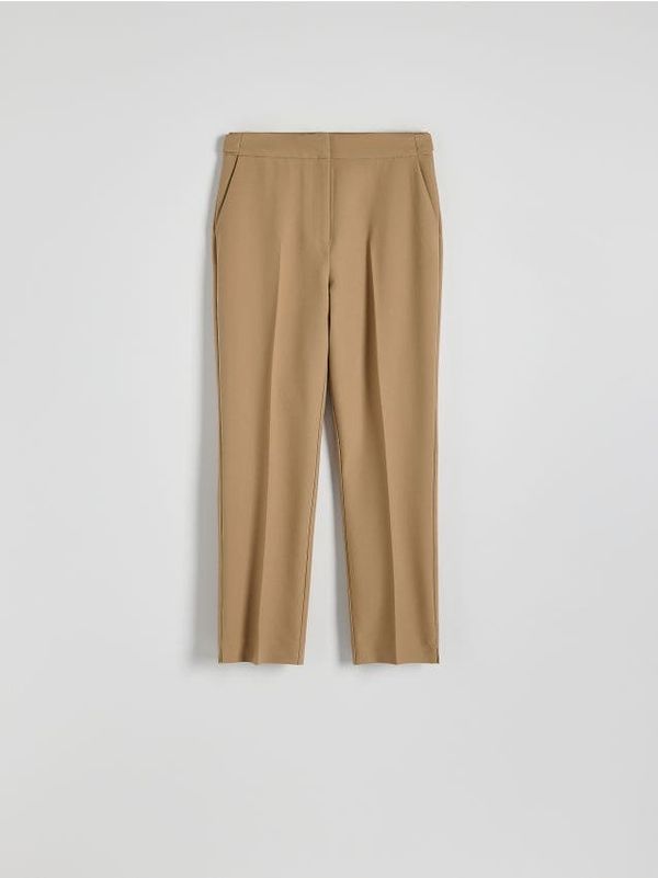 Reserved Reserved - LADIES` TROUSERS - zlatnosmeđe