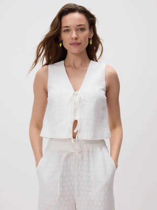 Reserved Reserved - LADIES` VEST - bijela